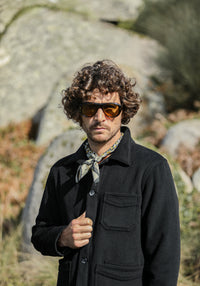 Veste Worker Laine & Cachemire Noire